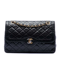 Chanel Limited Edition Paris Quilted Lambskin Double Flap