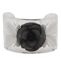 Chanel Lucite Camellia Cuff Bracelet