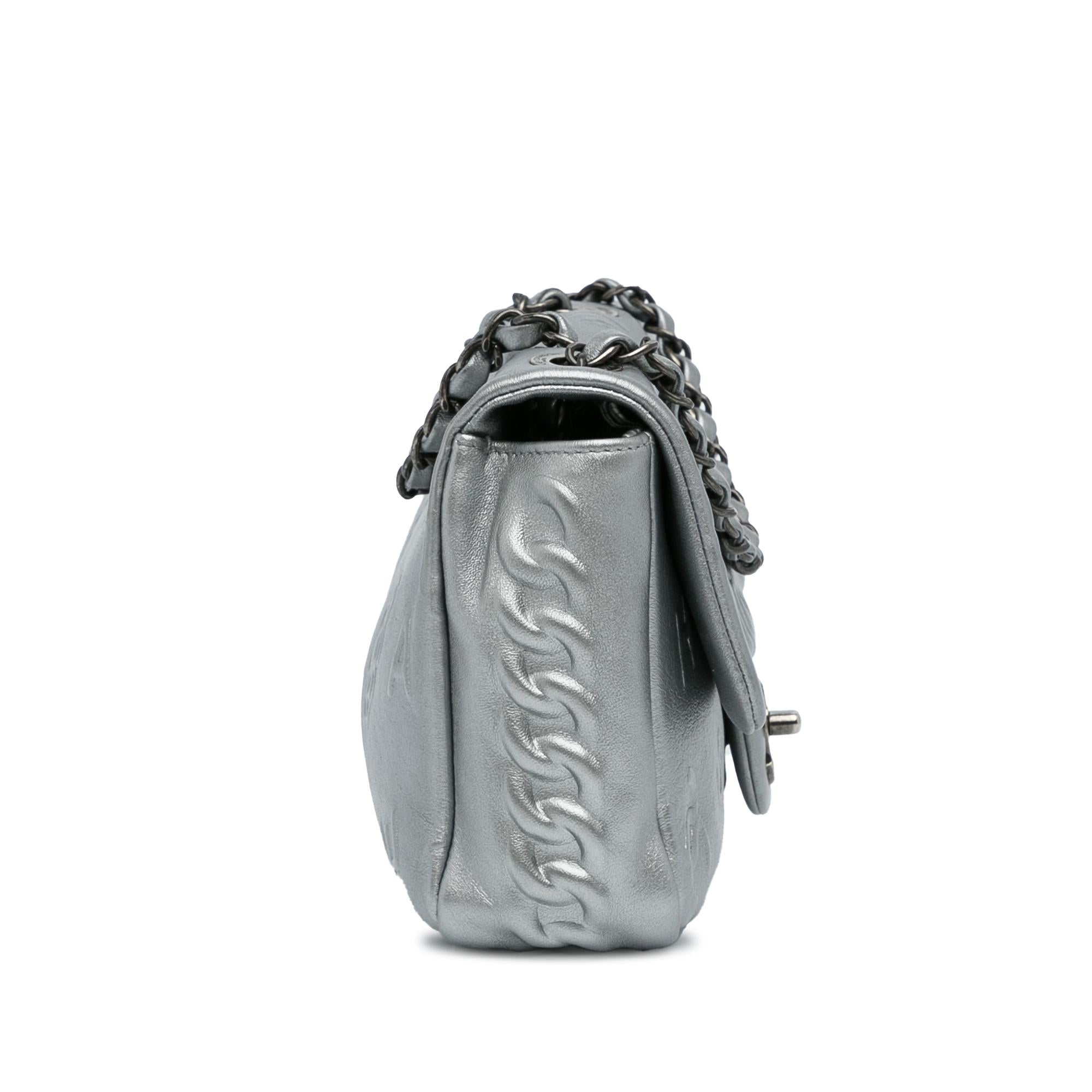 Chanel Lucky Charms Embroidered Classic Single Flap Shoulder Bag (SHG-Uc7s2q)