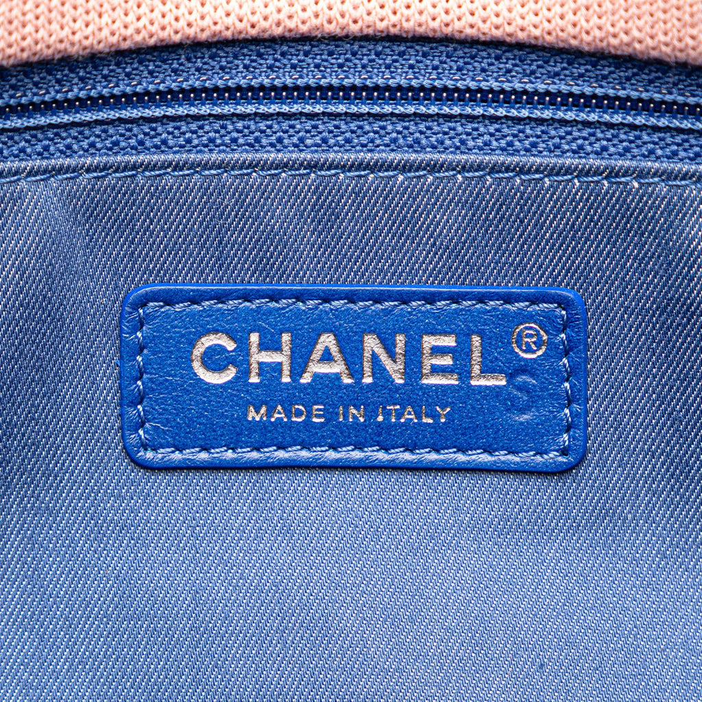 Chanel Maxi Stripe Jersey Felt and Rope Flap (SHG-Zvi1g1)