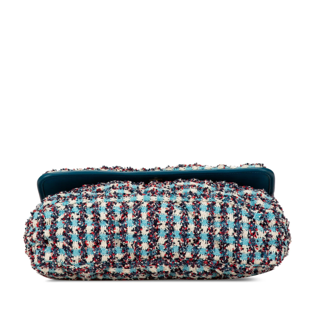Chanel Maxi Tweed Chesterfield Single Flap