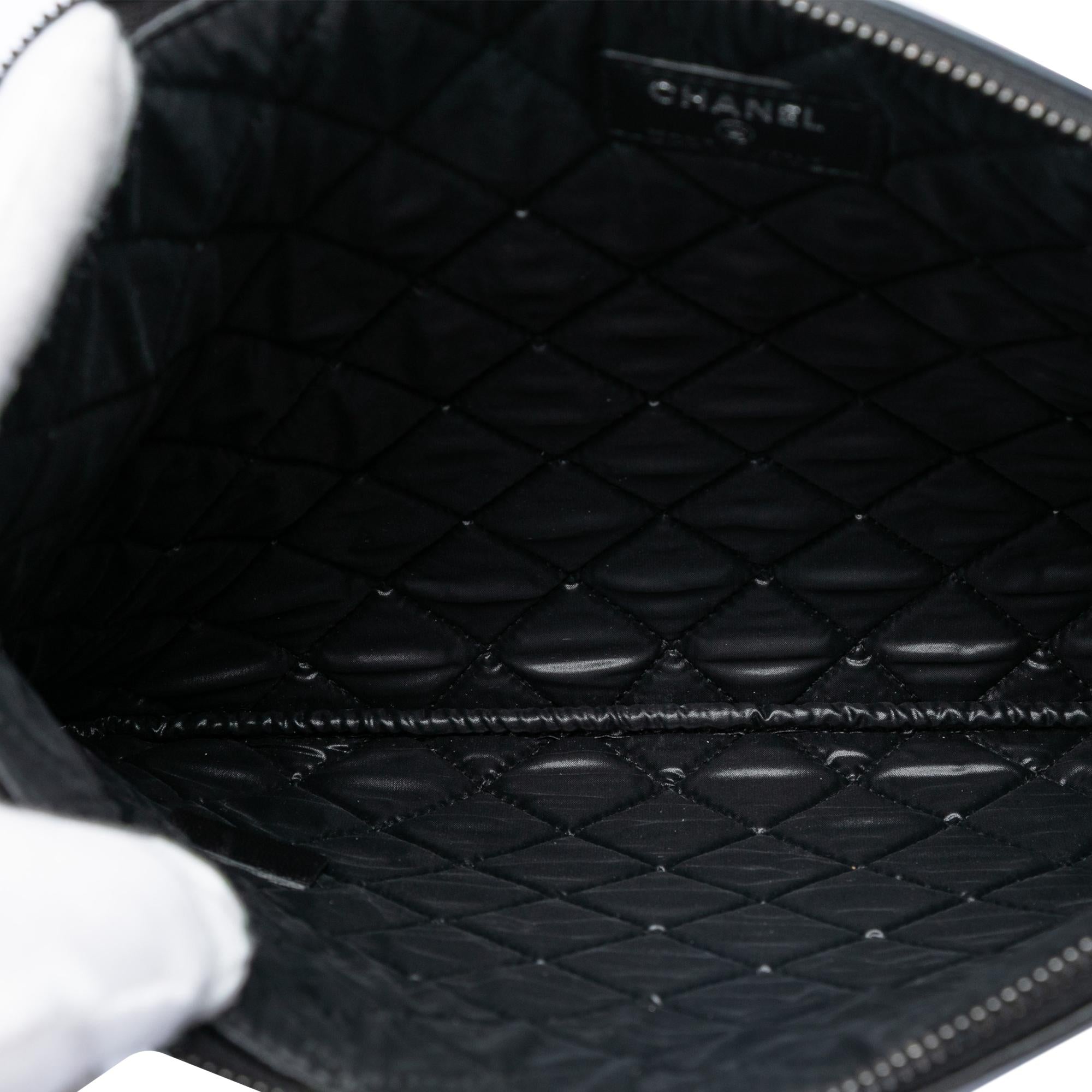 Chanel Medium Bicolor Lambskin Boy O Case Clutch