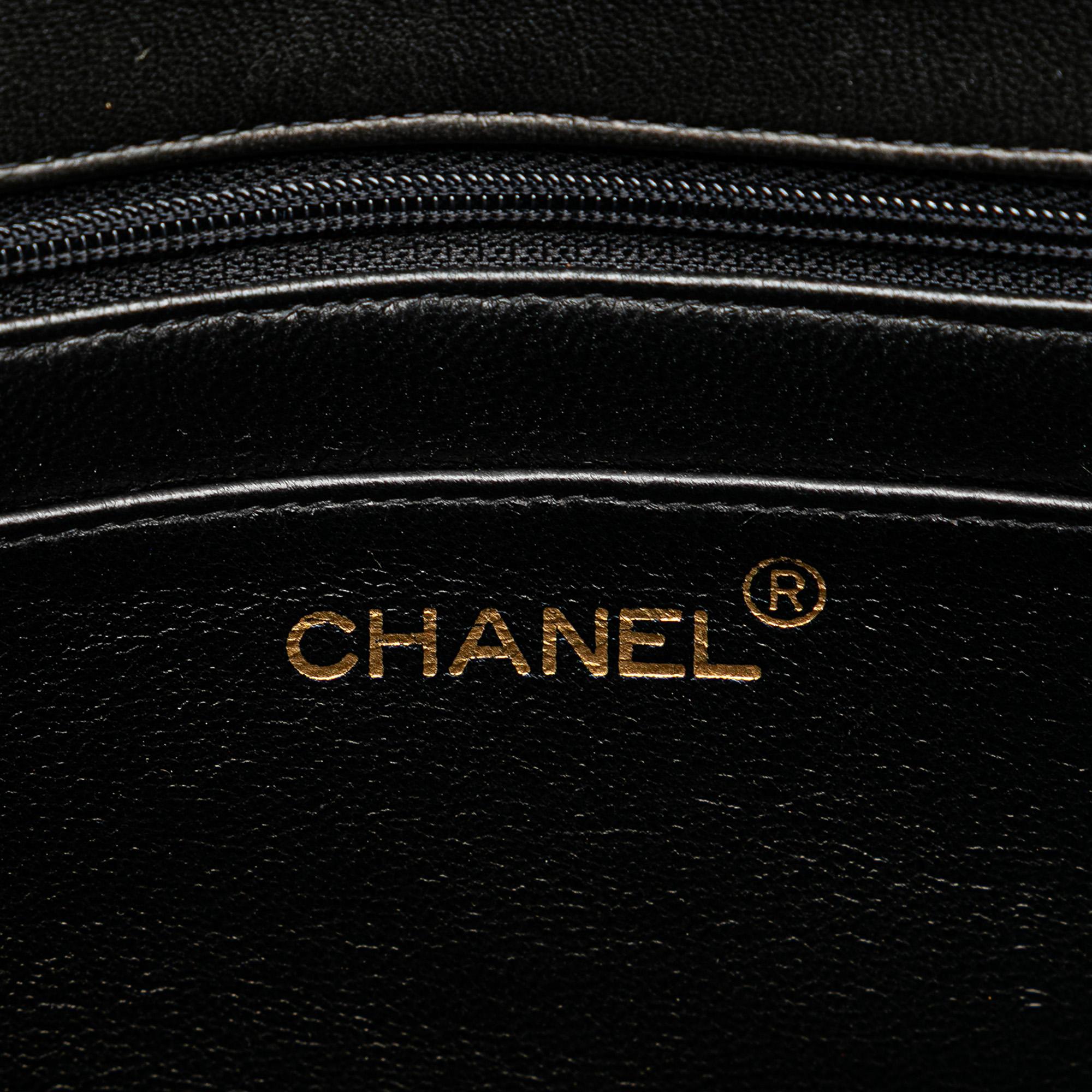 Chanel Medium CC Quilted Lambskin Border Single Flap