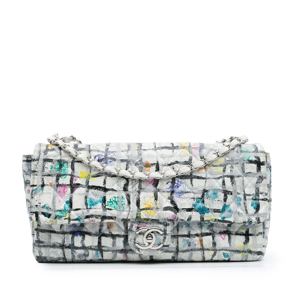 Chanel Medium Calfskin Hand Painted Graffiti Flap