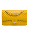 Chanel Medium Classic Chevron Lambskin Double Flap