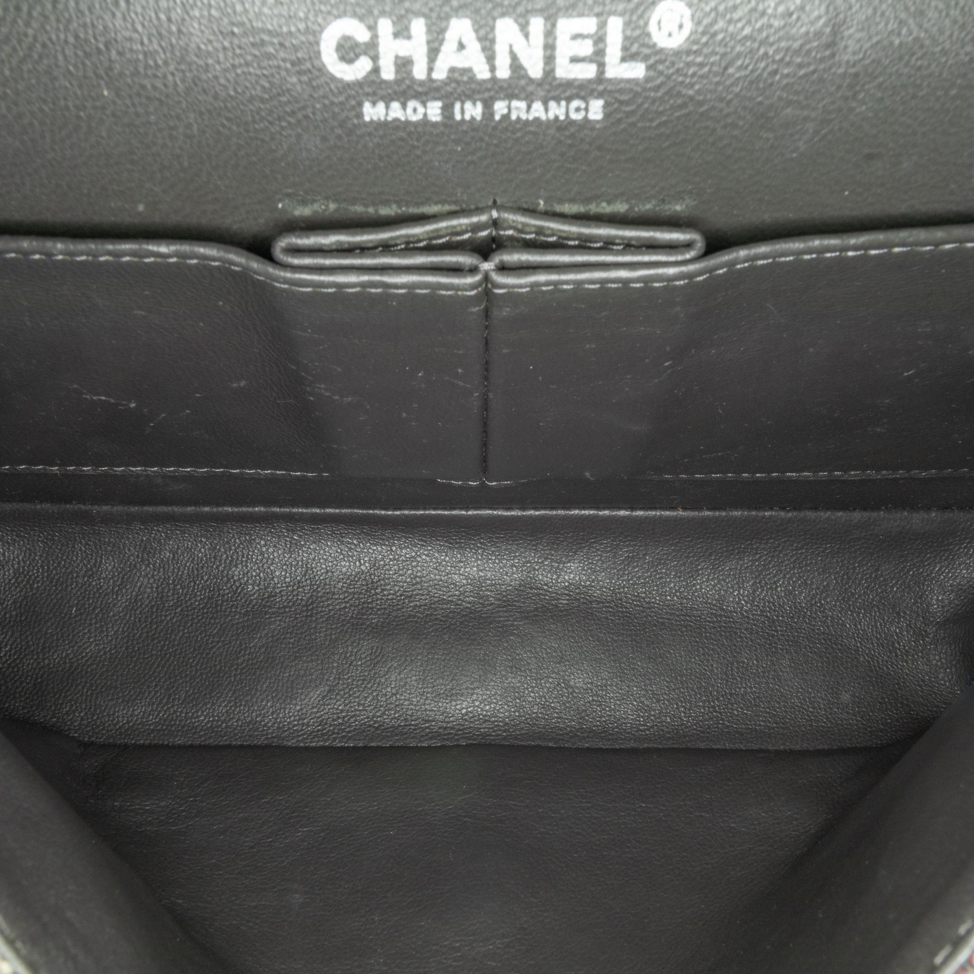 Chanel Medium Classic Distressed Denim Double Flap