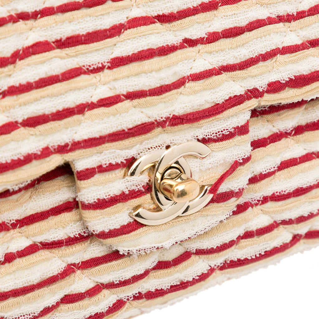 Chanel Medium Classic Jersey Coco Sailor Double Flap
