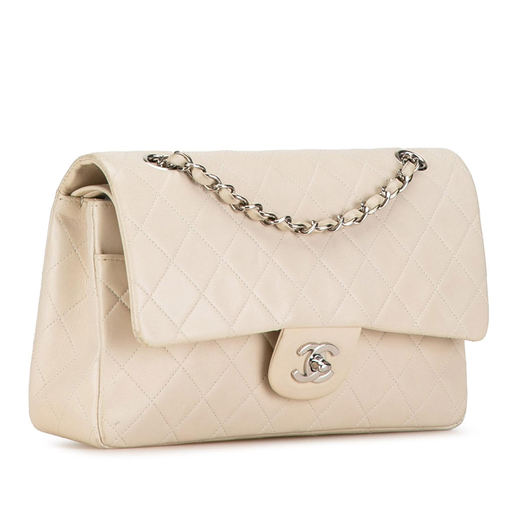 Chanel Medium Classic Lambskin Double Flap (SHG-U2UDWC)