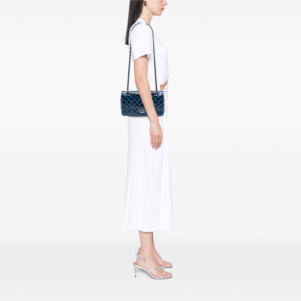 Chanel Medium Classic Patent Double Flap