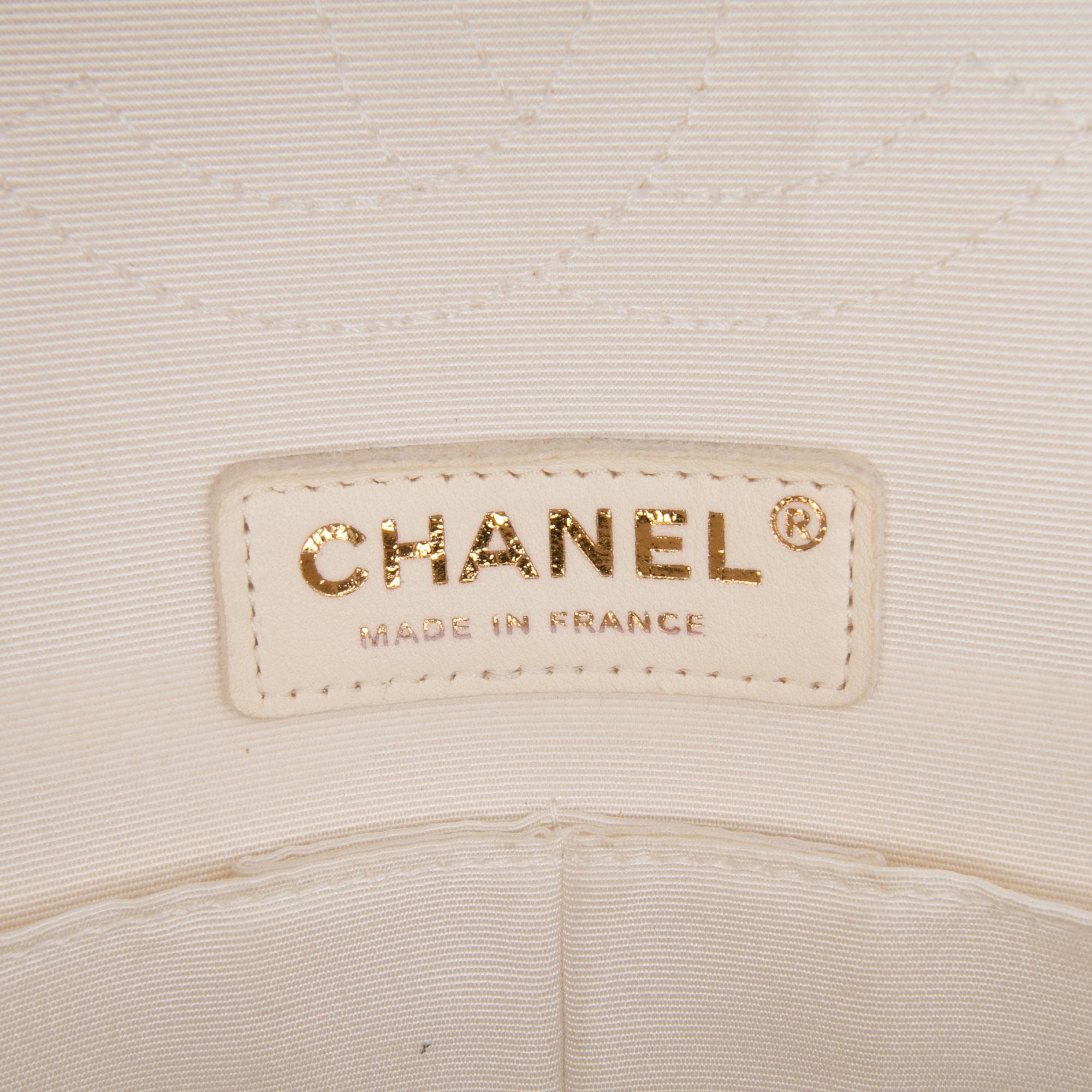 Chanel Medium Classic Printed Denim Floral Double Flap
