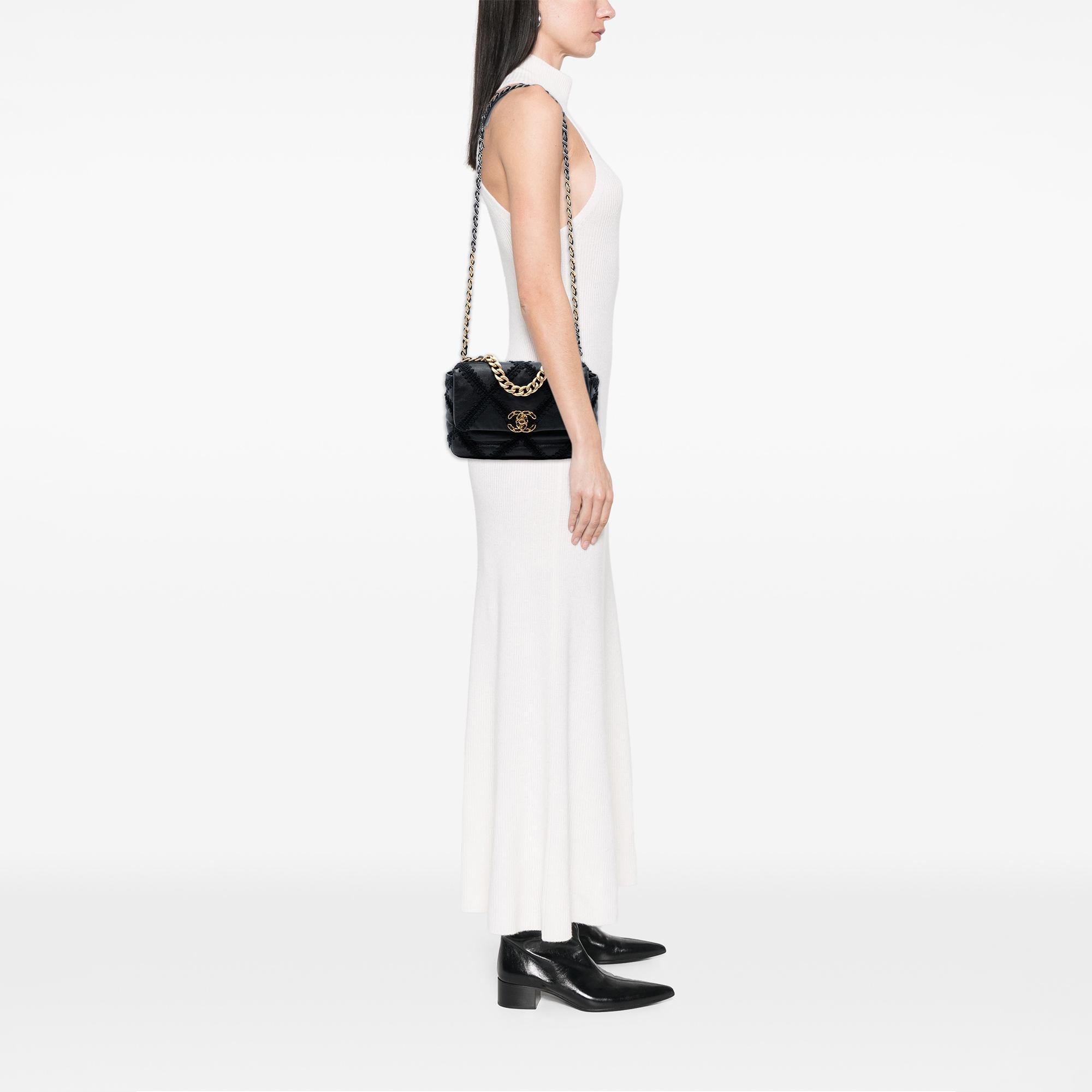Chanel Medium Crochet Calfskin 19 Flap