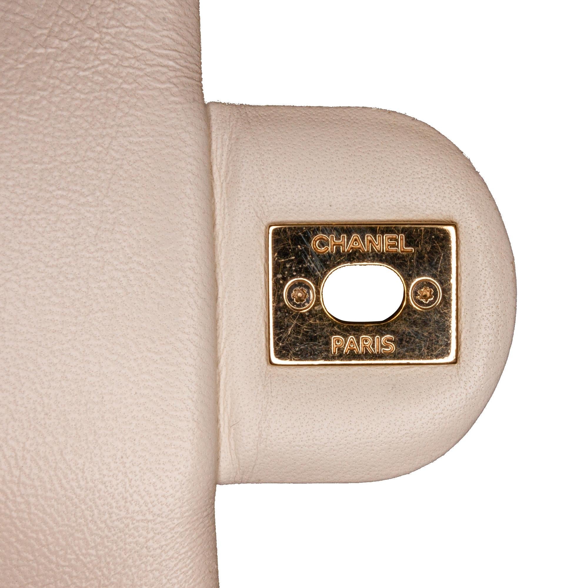 Chanel Medium Lambskin Bicolor Chain Flap Bag