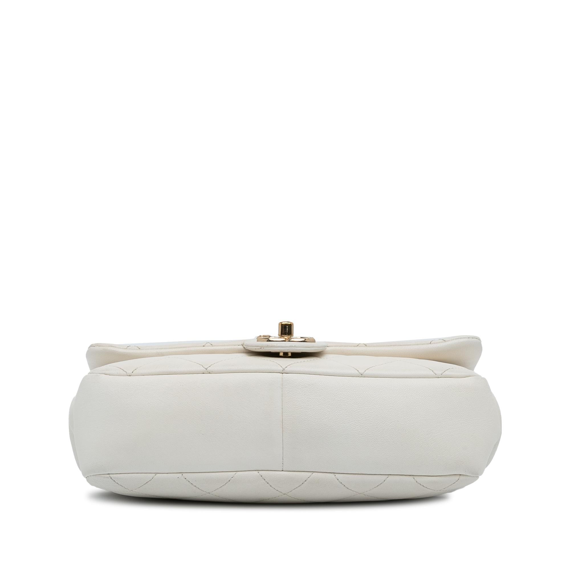 Chanel Medium Lambskin Bicolor Chain Flap Bag