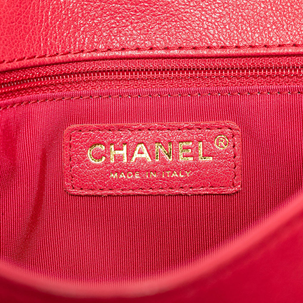 Chanel Medium Quilted Goatskin Coco Curve Flap