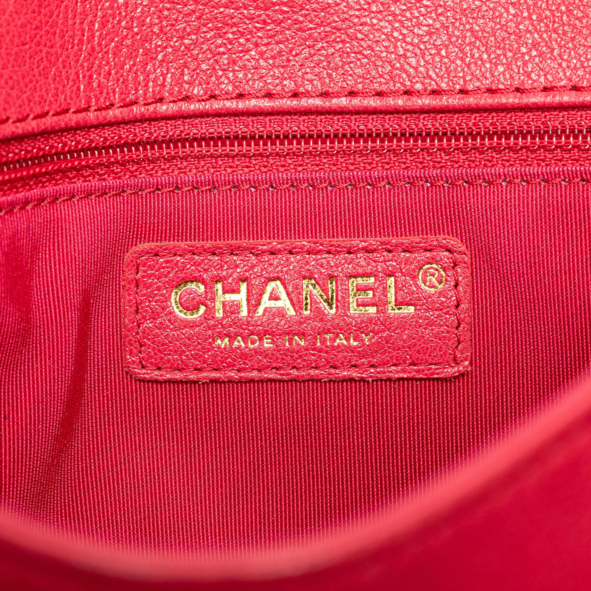 Chanel Medium Quilted Goatskin Coco Curve Flap