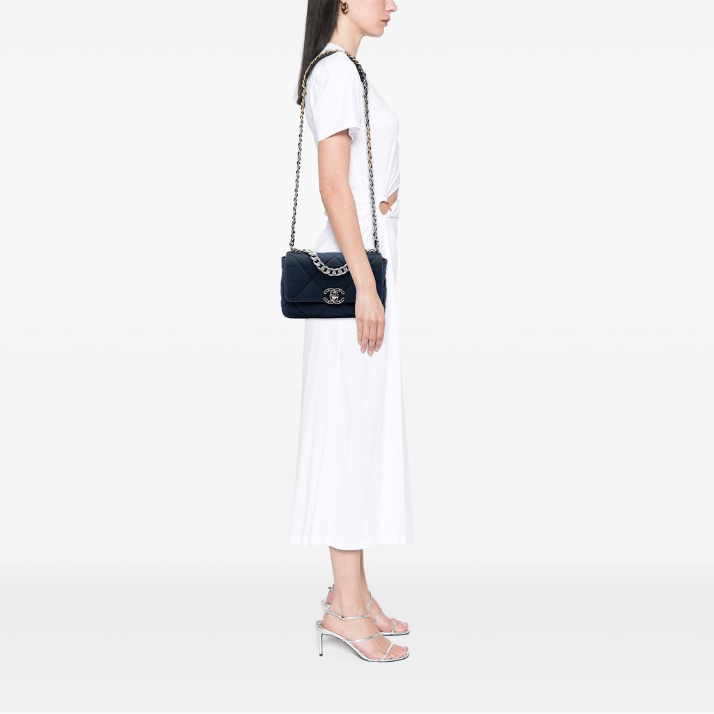 Chanel Medium Quilted Jersey 19 Flap