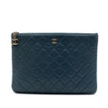 Chanel Medium Quilted Lambskin Cuba La Habana O Case Clutch