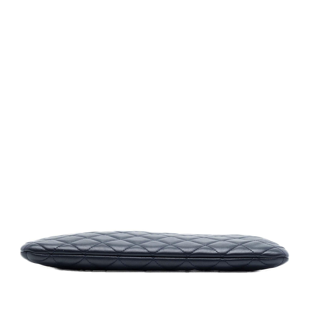 Chanel Medium Quilted Lambskin O Case Clutch