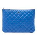 Chanel Medium Quilted Lambskin O Case Clutch