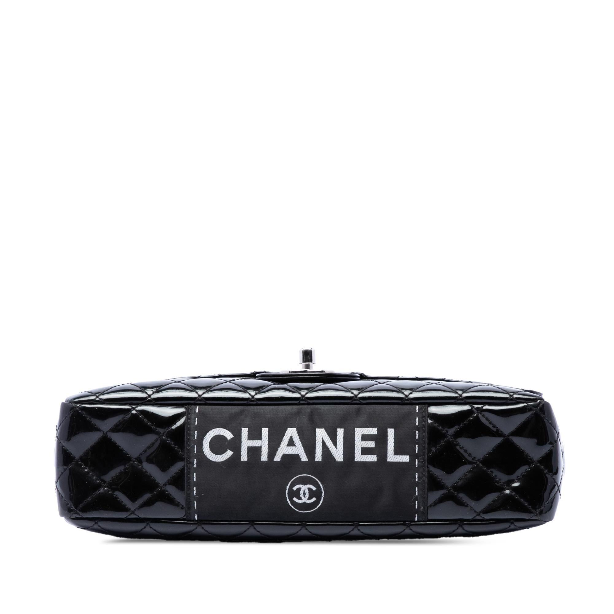 Chanel Medium Quilted Patent Secret Label Flap