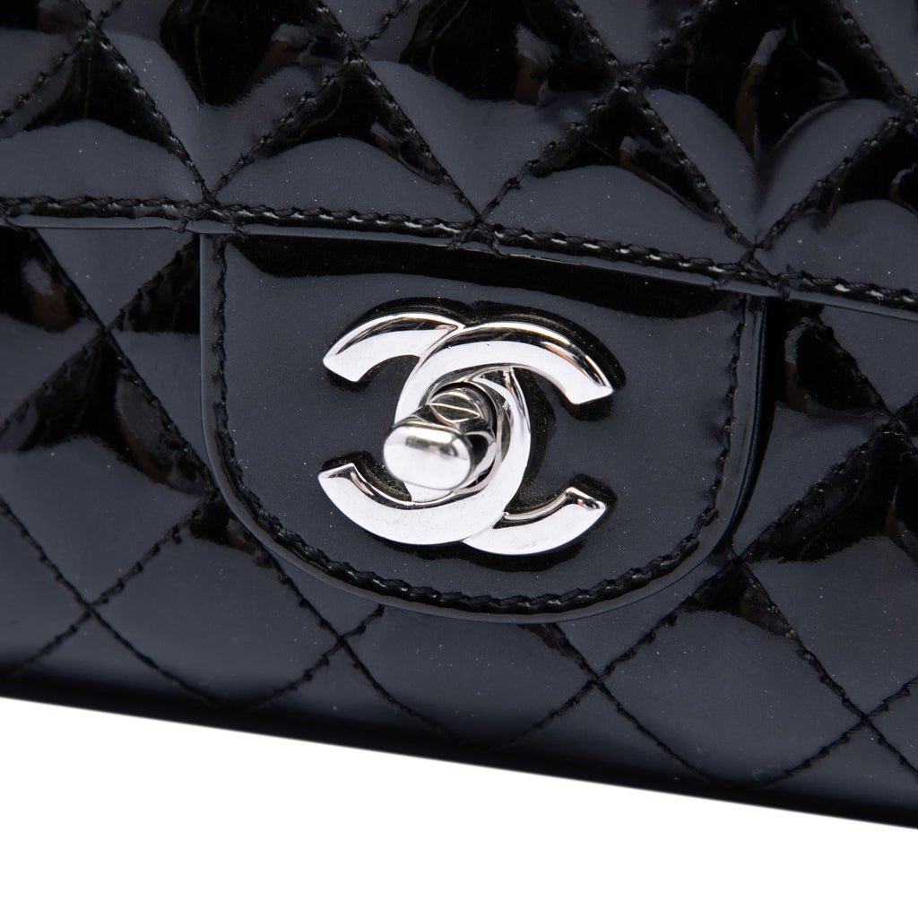 Chanel Medium Quilted Patent Secret Label Flap