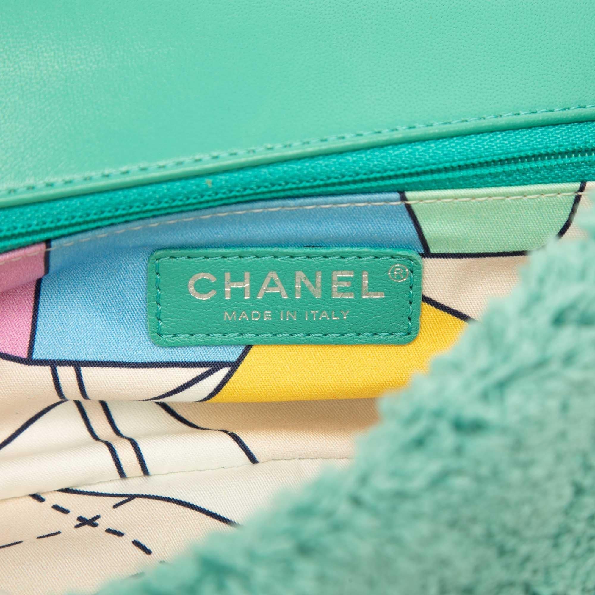 Chanel Medium Quilted Terry Cloth Coco Beach Flap