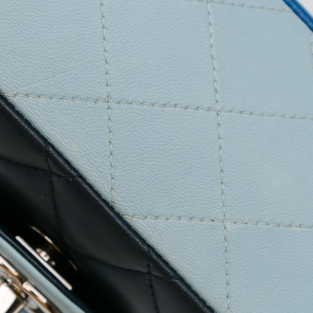 Chanel Medium Tricolor Lambskin Double Flap (SHG-9xy5Fb)