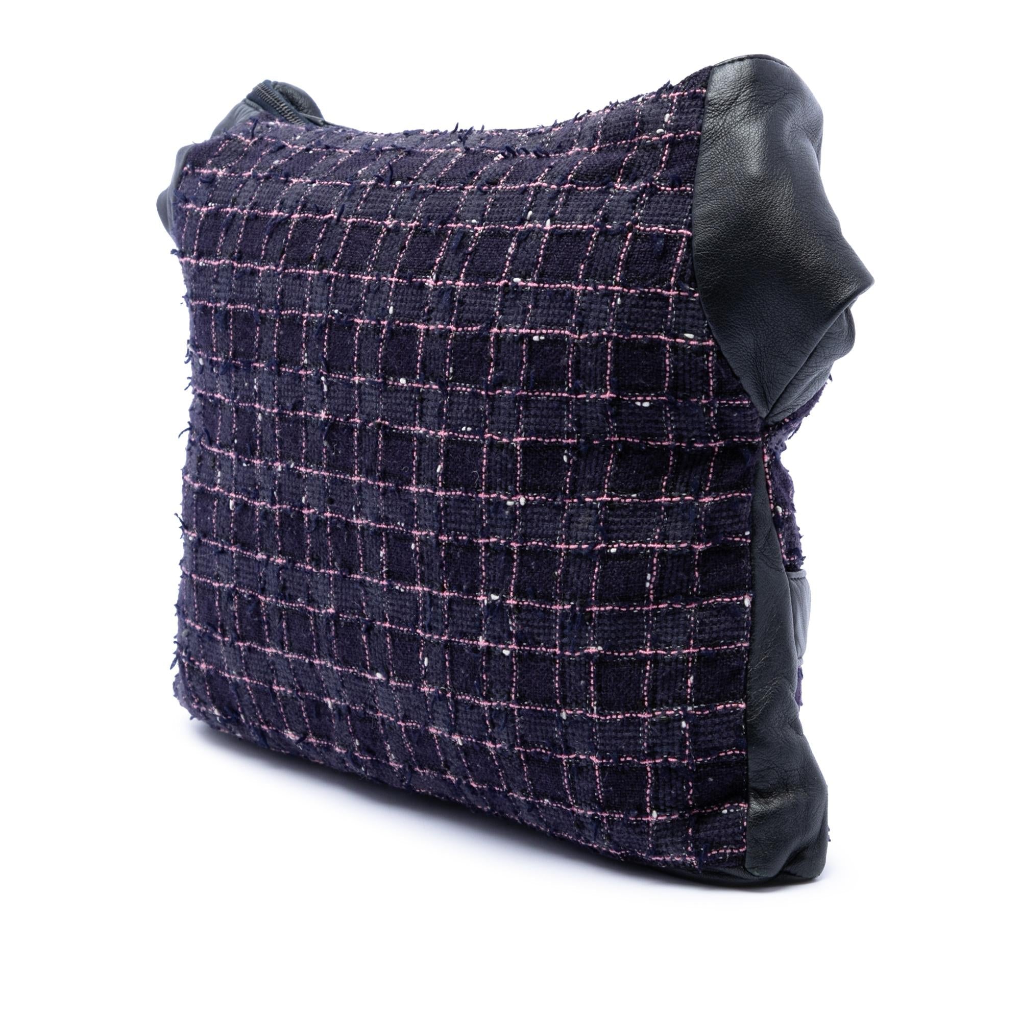 Chanel Medium Tweed and Lambskin Girl Bag
