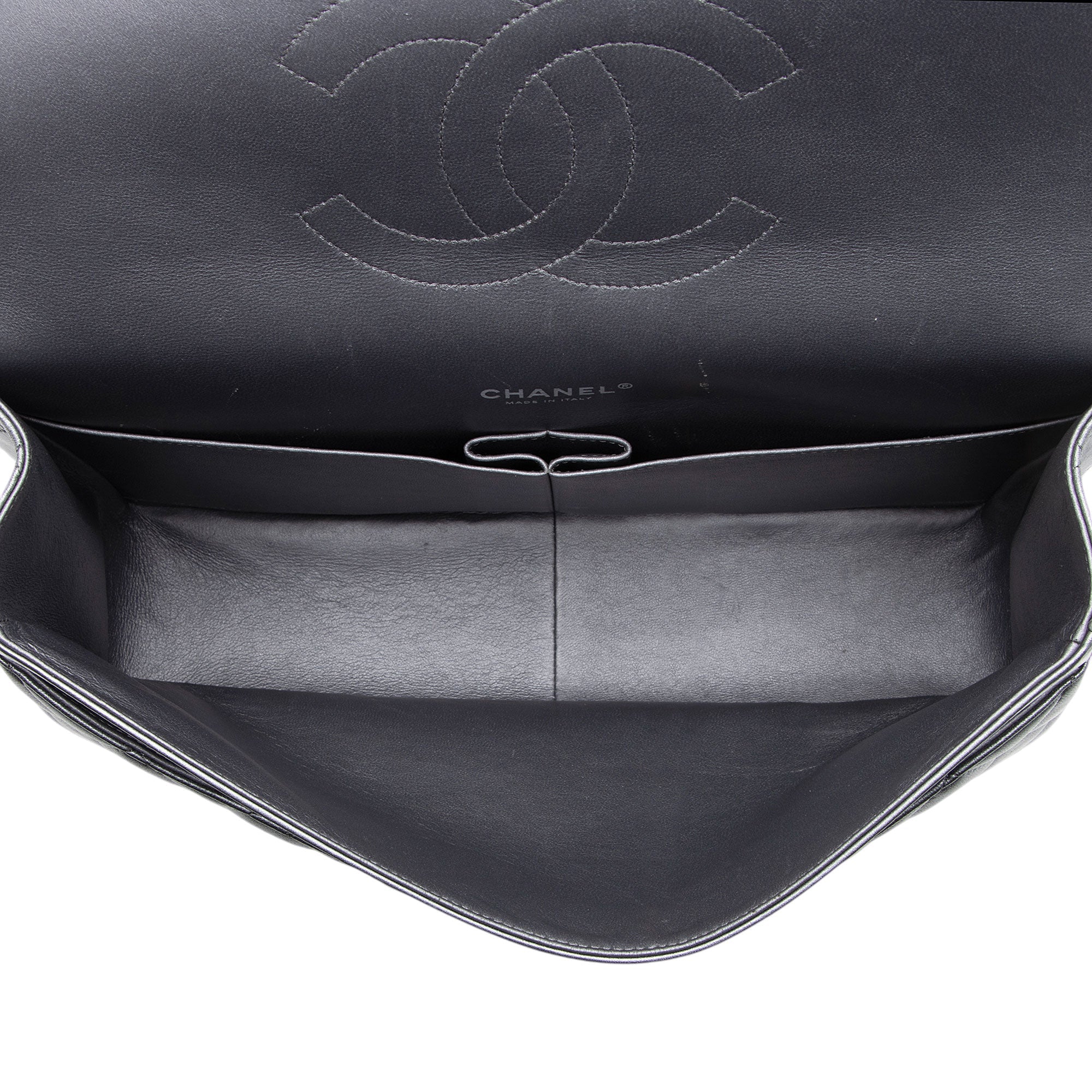 Chanel Metallic Lambskin Classic Maxi Double Flap Bag