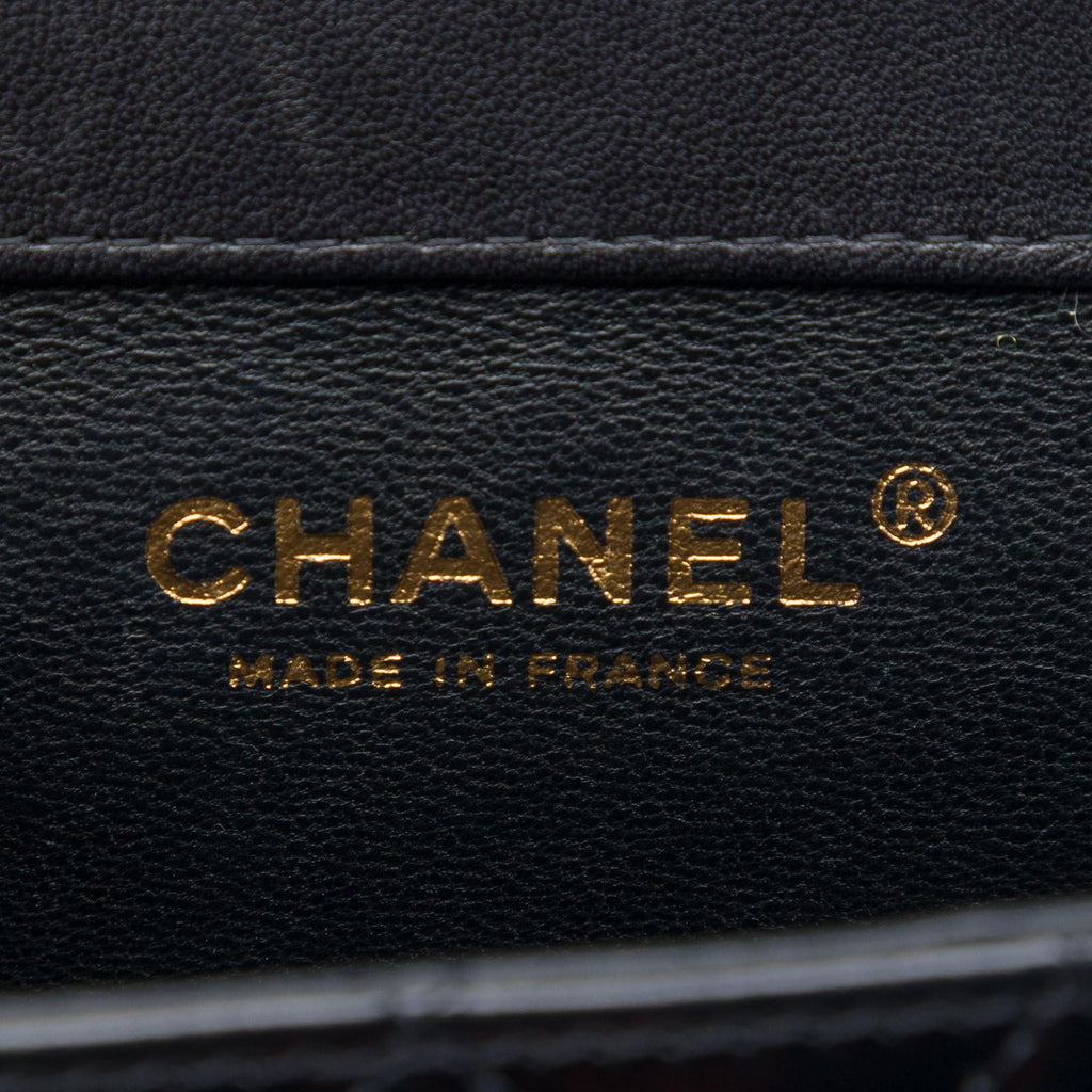 Chanel Micro CC Quilted Shiny Calfskin Single Flap