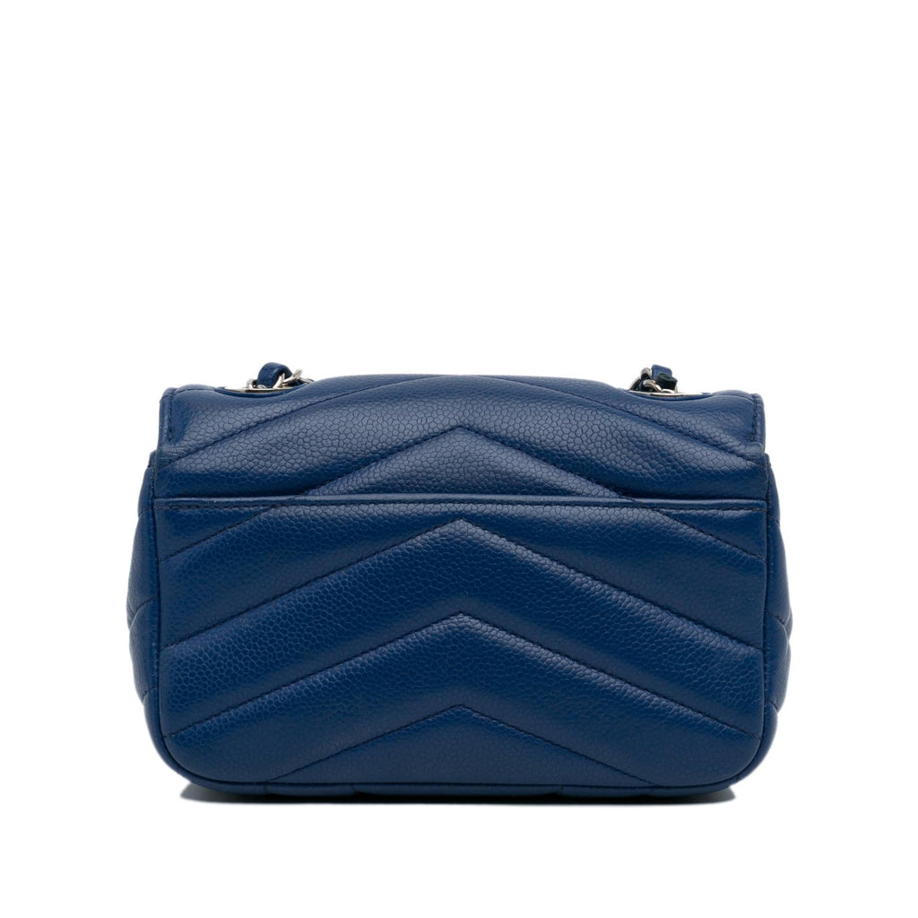 Chanel Mini Caviar Chevron Data Center Envelope Flap Bag