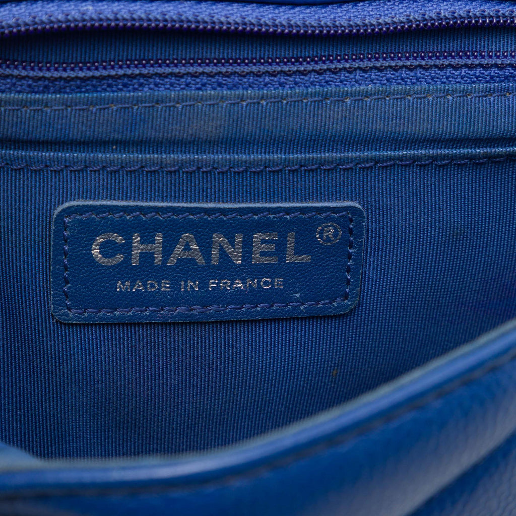 Chanel Mini Caviar Chevron Data Center Envelope Flap