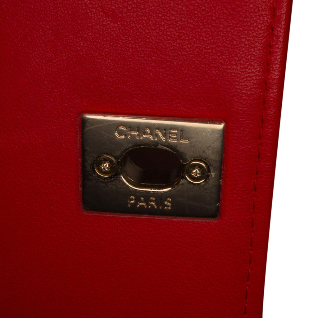 Chanel Mini Chevron Lambskin Trendy CC Chain Wallet (SHG-vfIIgX)