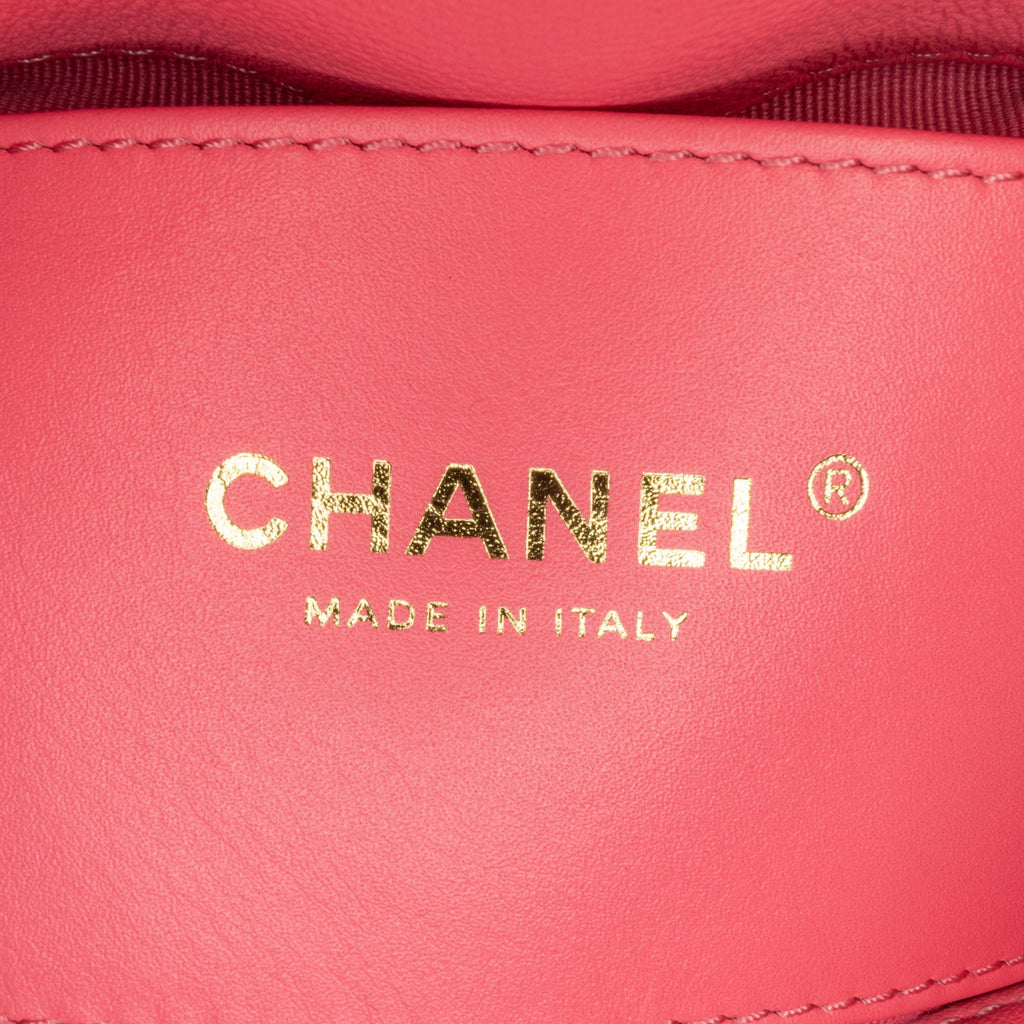 Chanel Mini Quilted Lambskin Plexiglass Coco Love Flap (SHG-jg1Sc6)