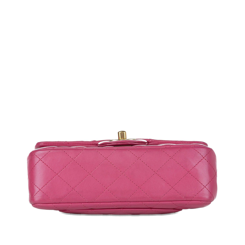 Chanel Mini Rectangular Classic Lambskin Single Flap (SHG-mr1rzU)
