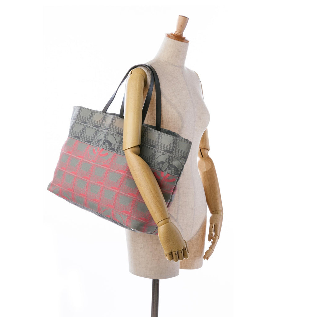 Chanel New Travel Line Bicolor Nylon Tote