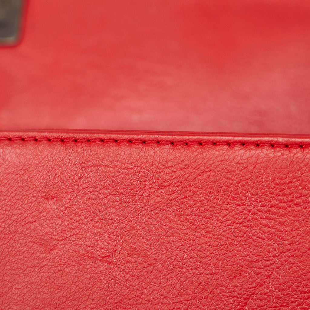 Chanel Old Medium Calfskin Double Stitch Boy Flap