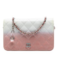 Chanel Ombre Patent and Aged Calfskin Crystal Wallet On Chain
