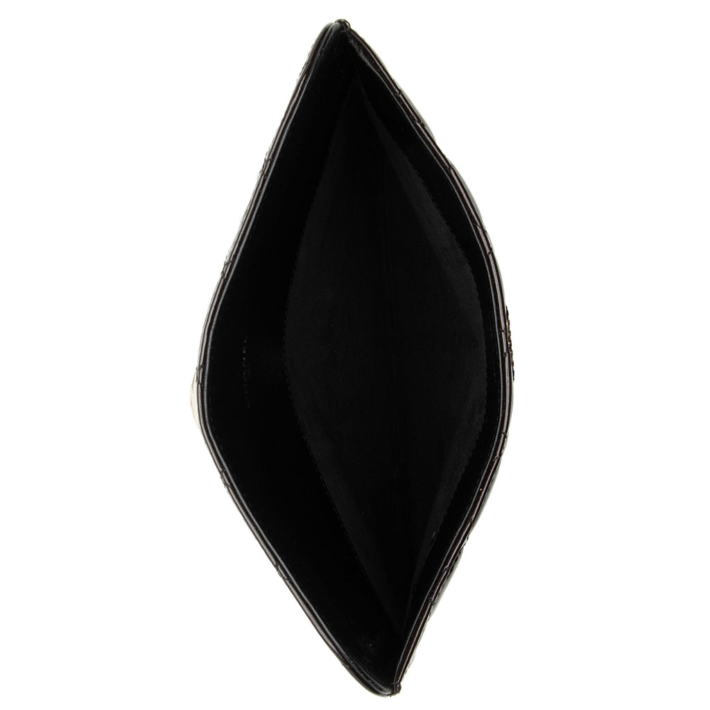 Chanel Patent Leather CC Brilliant iPad Case (SHF-NuaWXc)