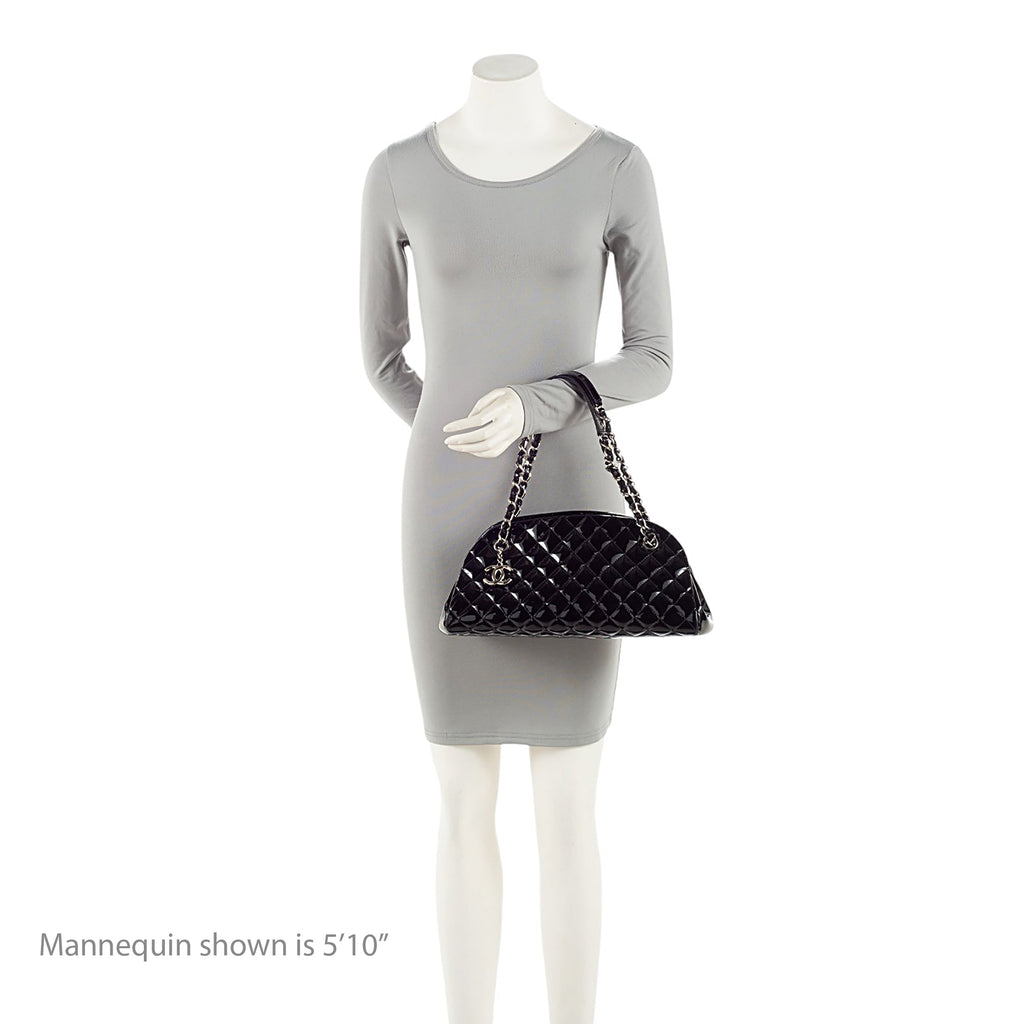 Chanel Patent Leather Just Mademoiselle Bowler Bag (SHF-xTHbdI)