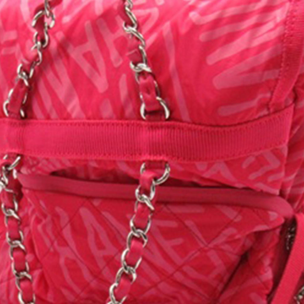 Chanel Printed Nylon Coco Neige Convertible Backpack (SHG-iSeoxZ)