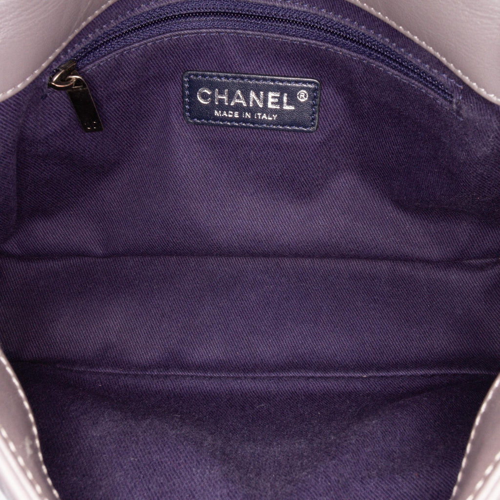 Chanel Quilted Aged Calfskin CC Square Flap
