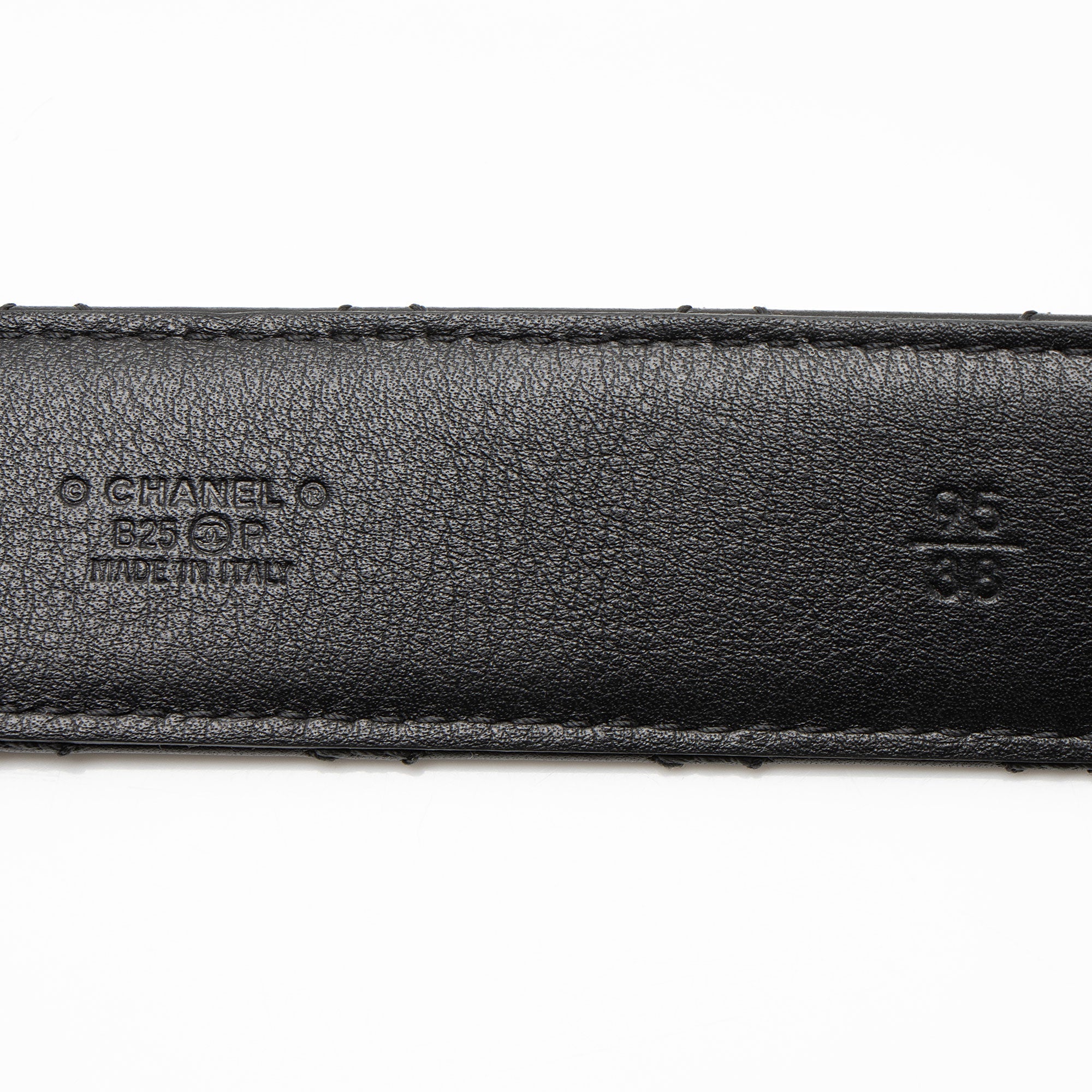 Chanel Quilted Calfskin CC Belt - Size 38 / 95