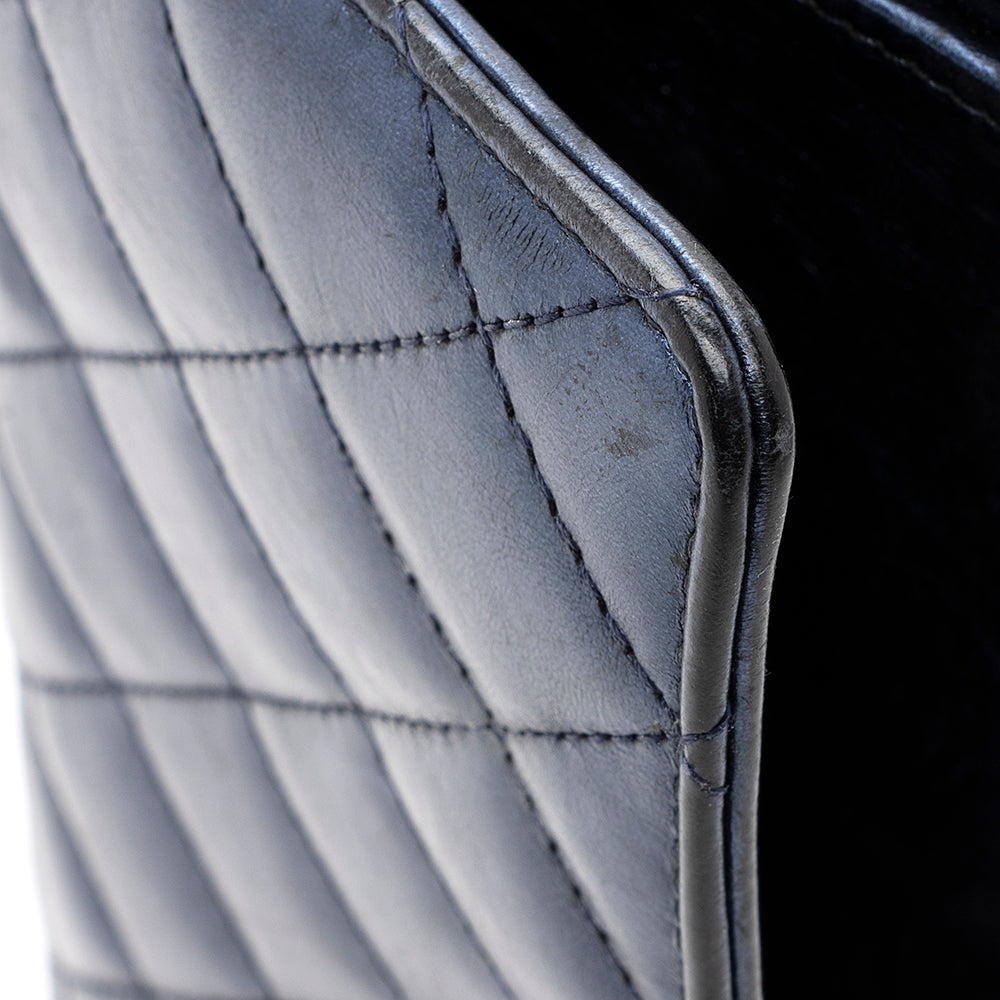 Chanel Quilted Metallic Calfskin Reissue Yen Wallet - FINAL SALE (SHF-18687)