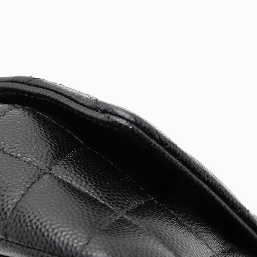 Chanel Quilted Caviar Leather Mini Chain Bag