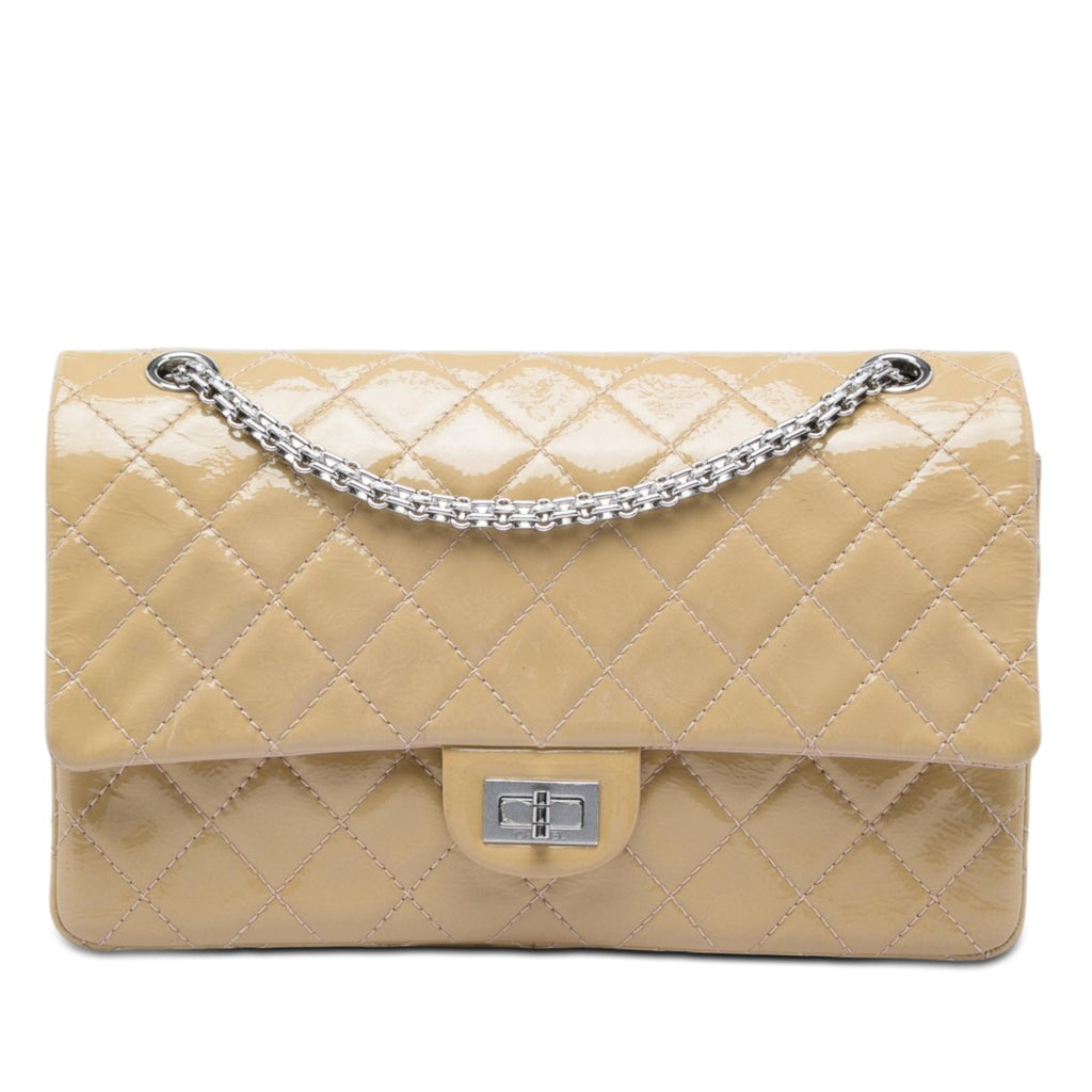 Chanel Quilted Crinkled Patent Reissue 2.55 Double Flap 226