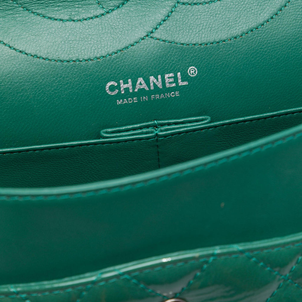 Chanel Quilted Crinkled Patent Reissue 2.55 Double Flap 227