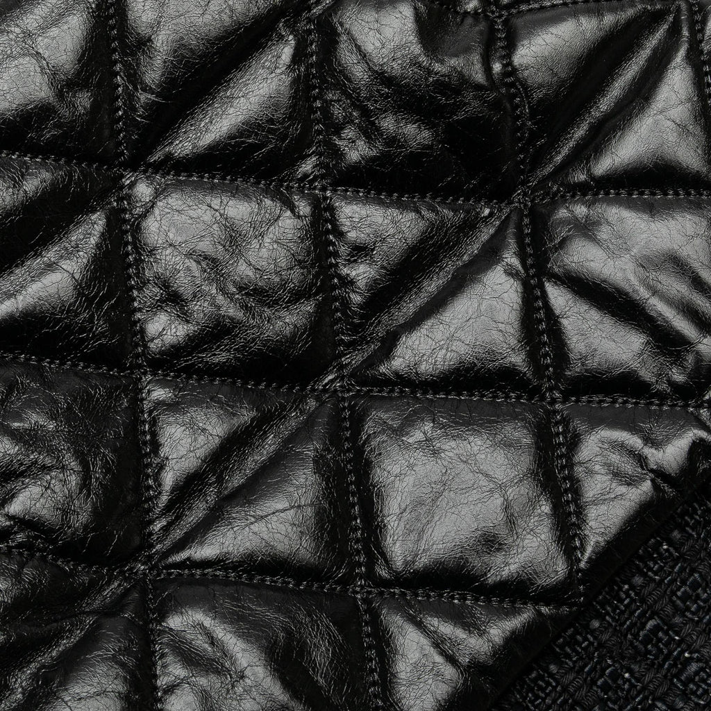 Chanel Quilted Glazed Calfskin and Tweed Portobello Frame Satchel
