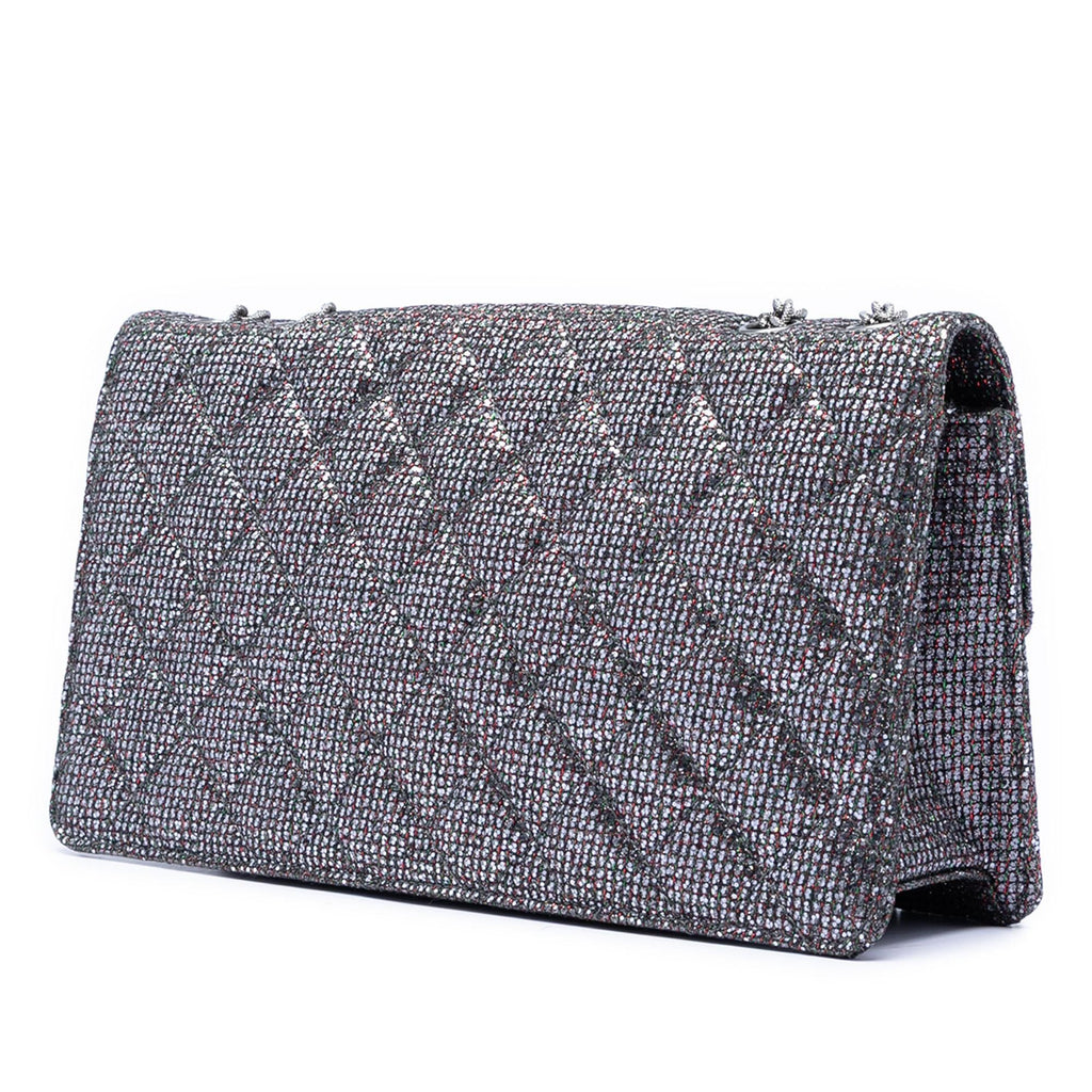 Chanel Quilted Glitter Canvas Reissue 2.55 Flap