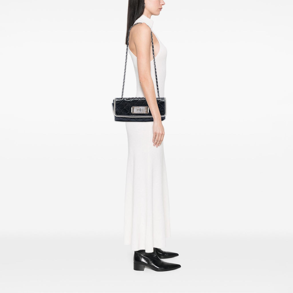 Chanel Quilted Lambskin East West Mademoiselle Flap